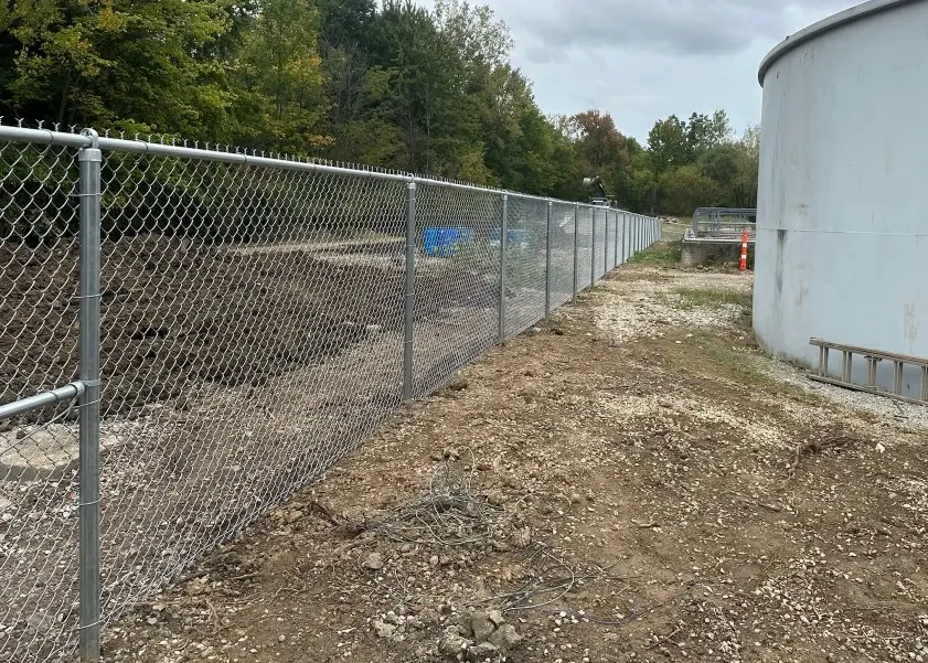 6' galvanized commercial grade chain link fence 6' tall industrial grade galvanized chain link fence