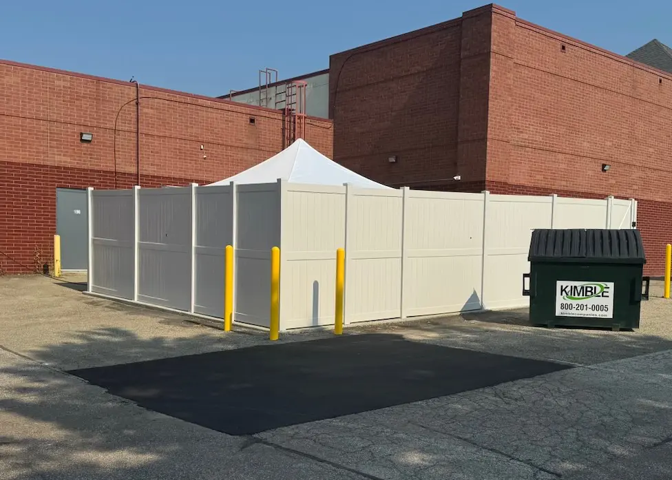 bay village fence company commercial vinyl fence