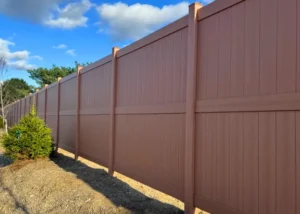 timber grain sierra blend 8 ft newbury vinyl privacy fence