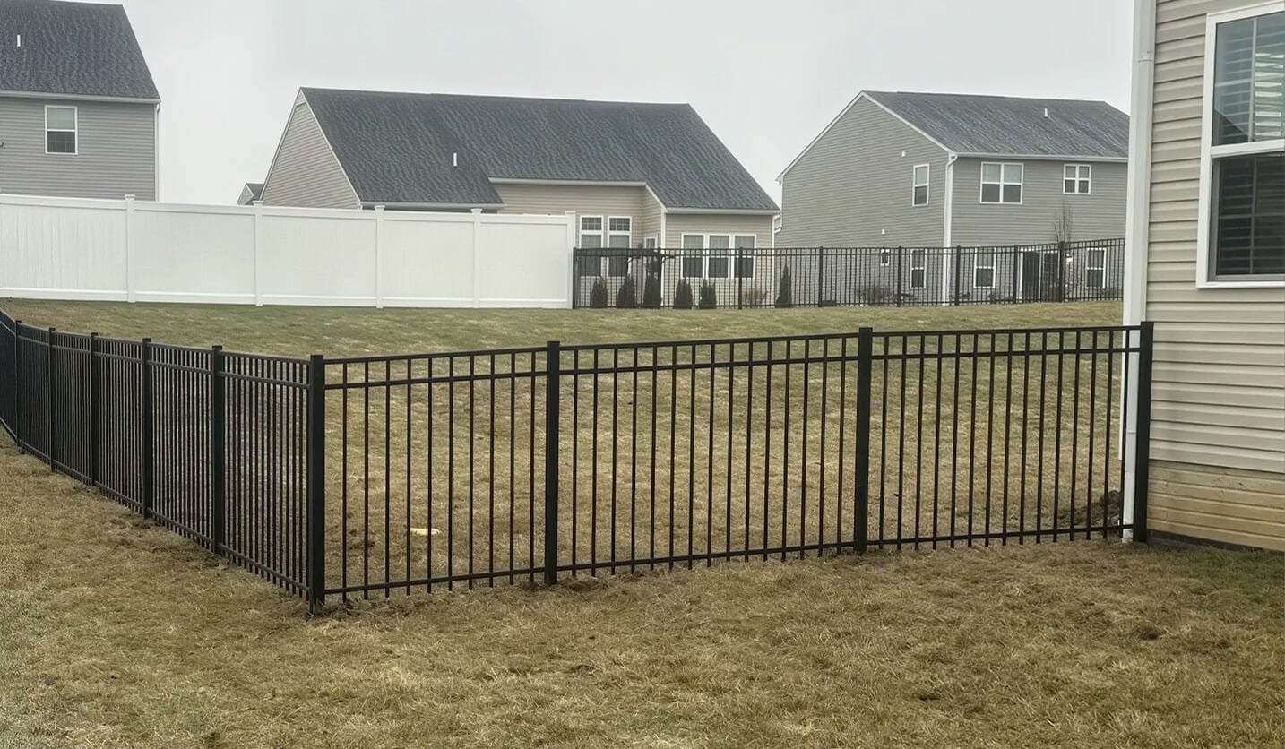medina-aluminum-fence Aluminum fence installation by R&T Fence in Medina, Ohio